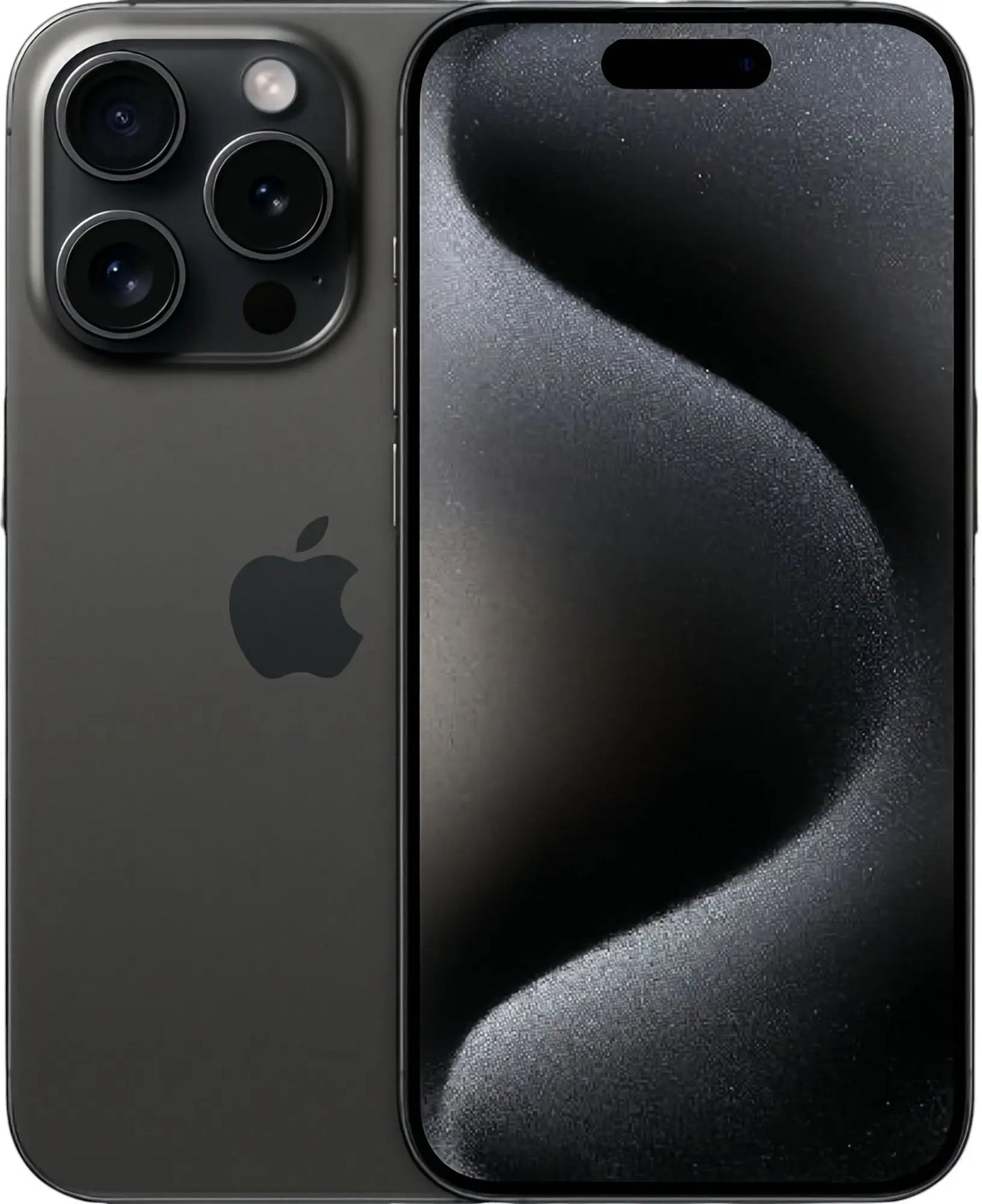 Refurbished iPhone 15 Pro in black titanium