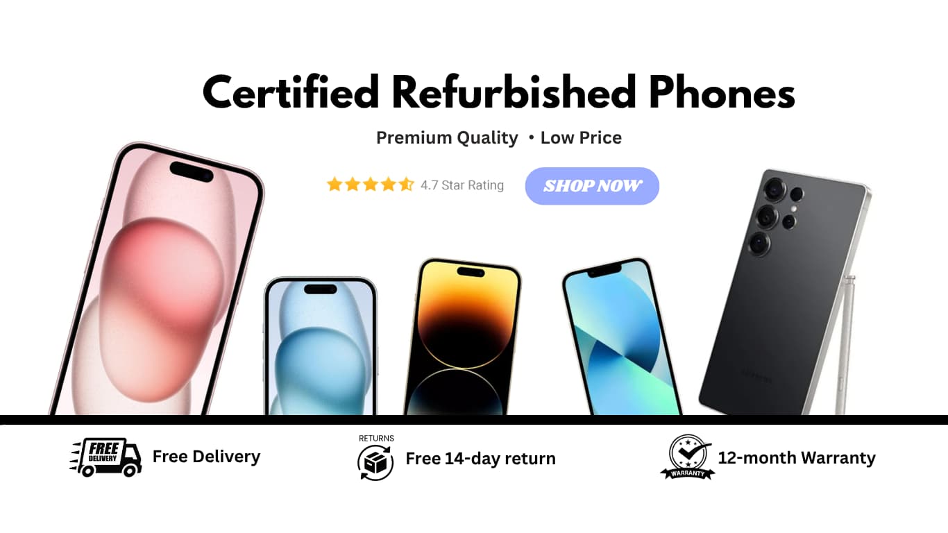 Certified refurbished phones - unlocked smartphone - NOVAE UK
