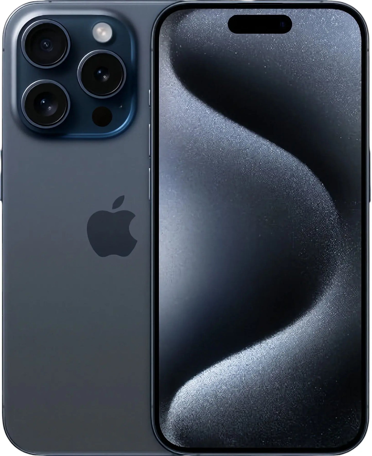 Refurbished iPhone 15 Pro in blue titanium 