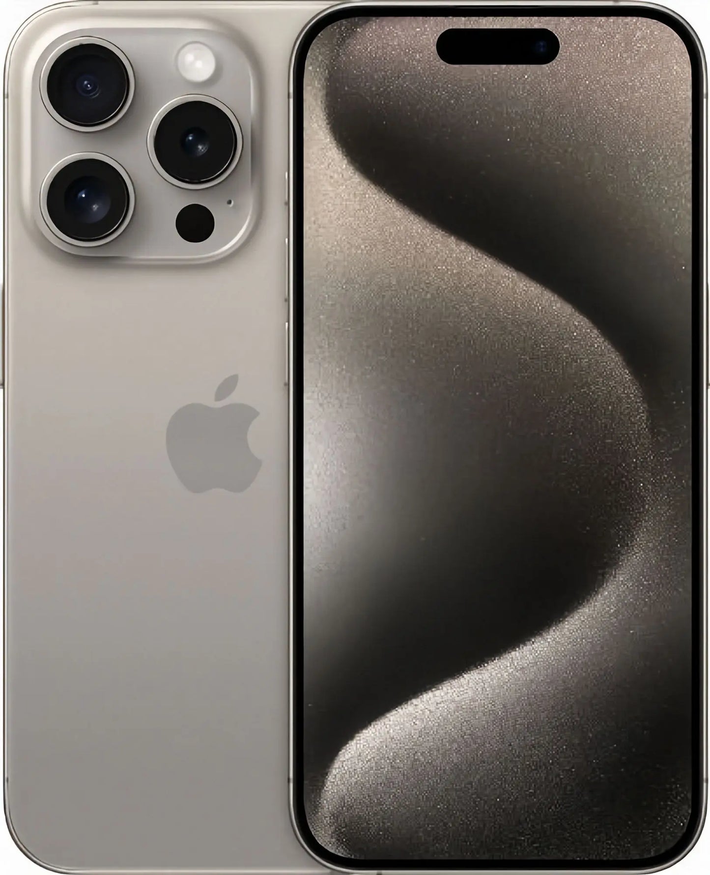 Refurbished iPhone 15 Pro in natural titanium 