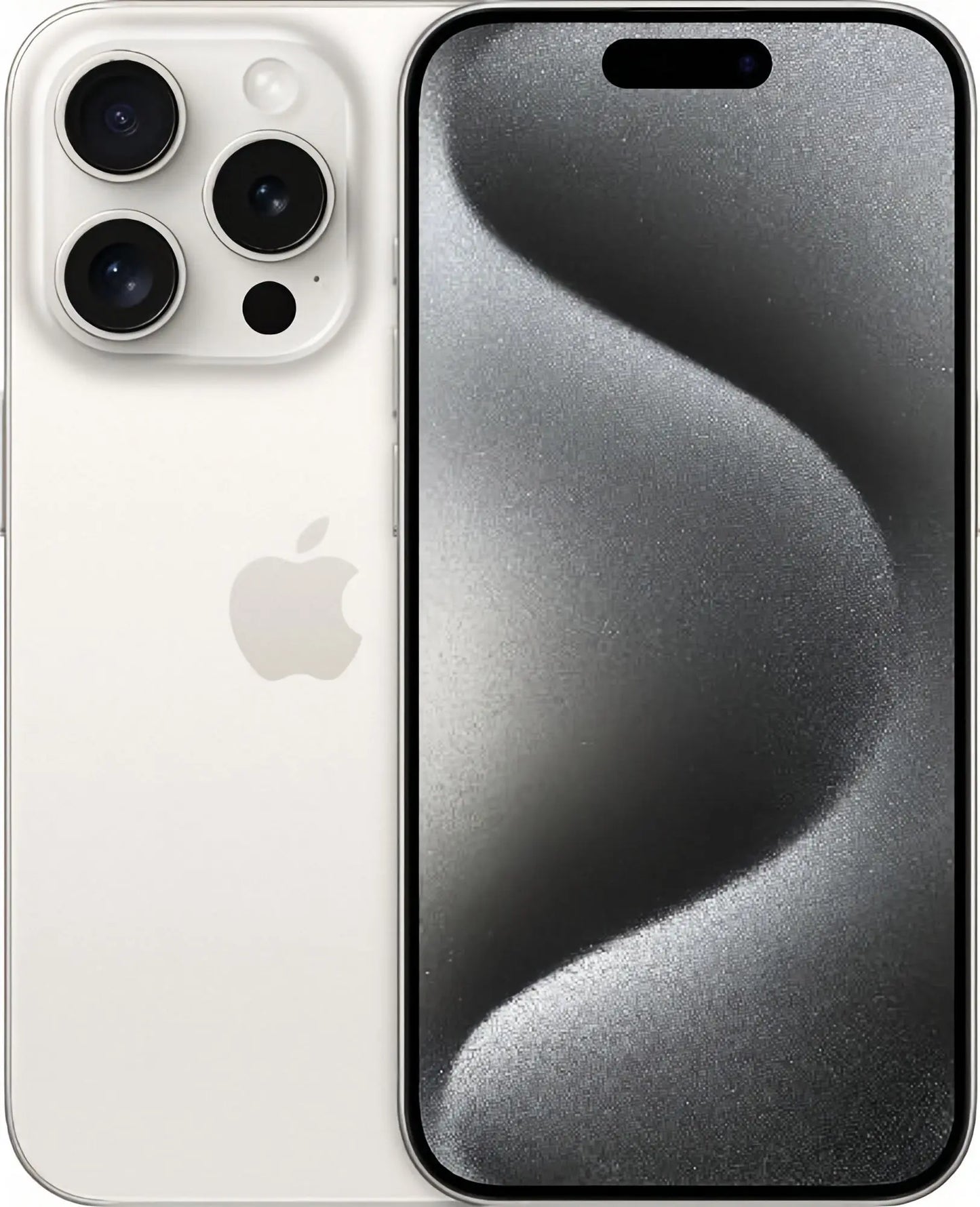 Refurbished iPhone 15 Pro in white titanium 