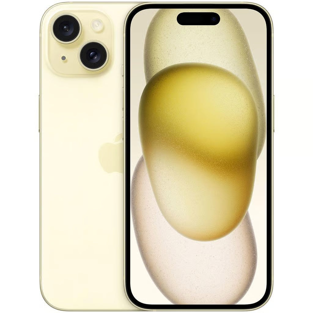 Refurbished iPhone 15 in yellow